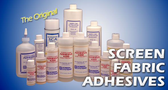 Screen Fabric Adhesives
