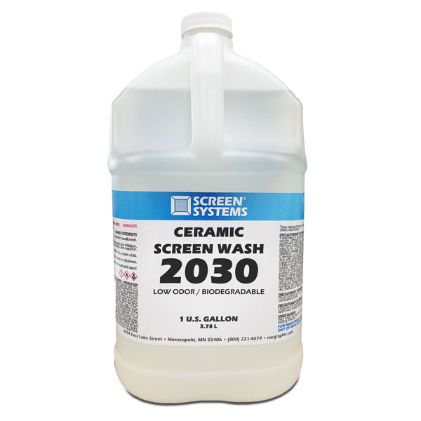 A specialty wash made for removing hot melt inks from ceramic dishes. These are usually very difficult inks to remove and mineral sprints are many times wasted. Always test before using. This wash is not recommended for use in Screen Systems recycling system.