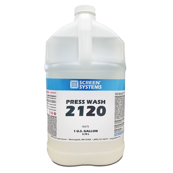 A fast evaporating, biodegradable solvent for cleaning at the press. Allows for quick touch up of image spread and ghost images as well as spills and other problems. Not designed for use in Screen Systems recycling system. Excellent for UV inks, plastisols and most solvent-based inks. Has a pleasant scent.